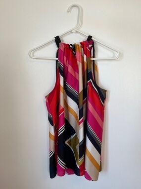 Trina Turk Multicolor Chevron Tank Top